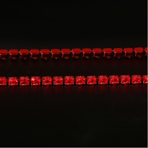 石榴紅雙耳密爪鏈